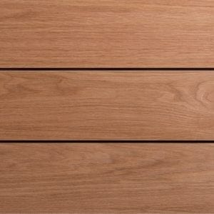 Three white oak acoustic planks