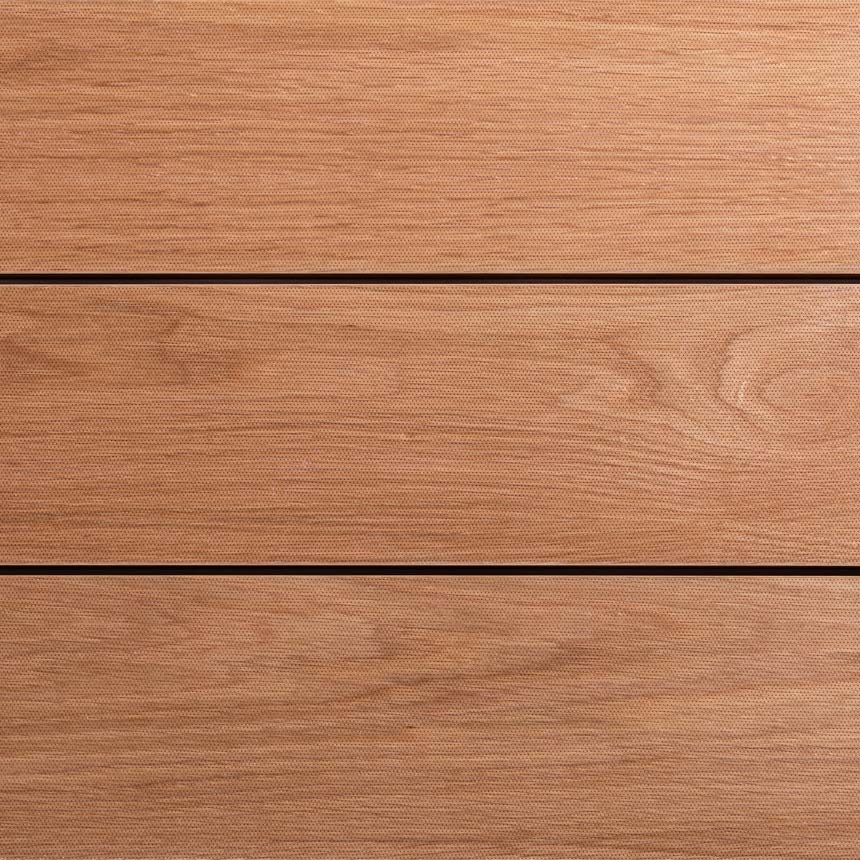 three white oak acoustic planks